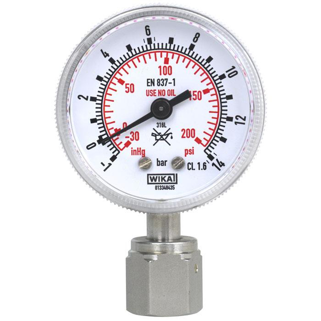 Wika Bourdon tube pressure gauge, Model 230.15